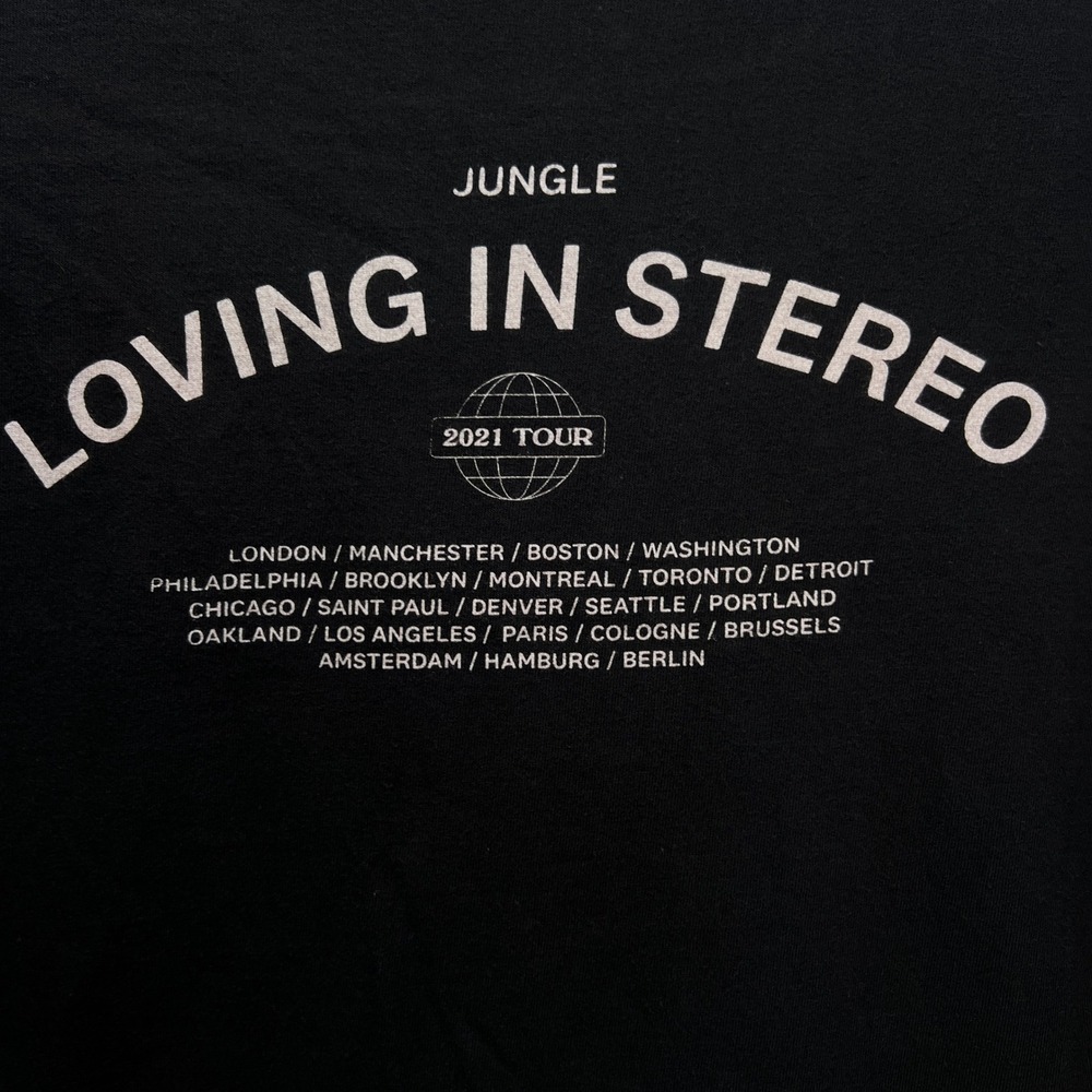Jungle Loving‎ In Stereo 2021 Tour T-Shirt Black Medium Concert Band Tee Limited - Picture 5 of 7